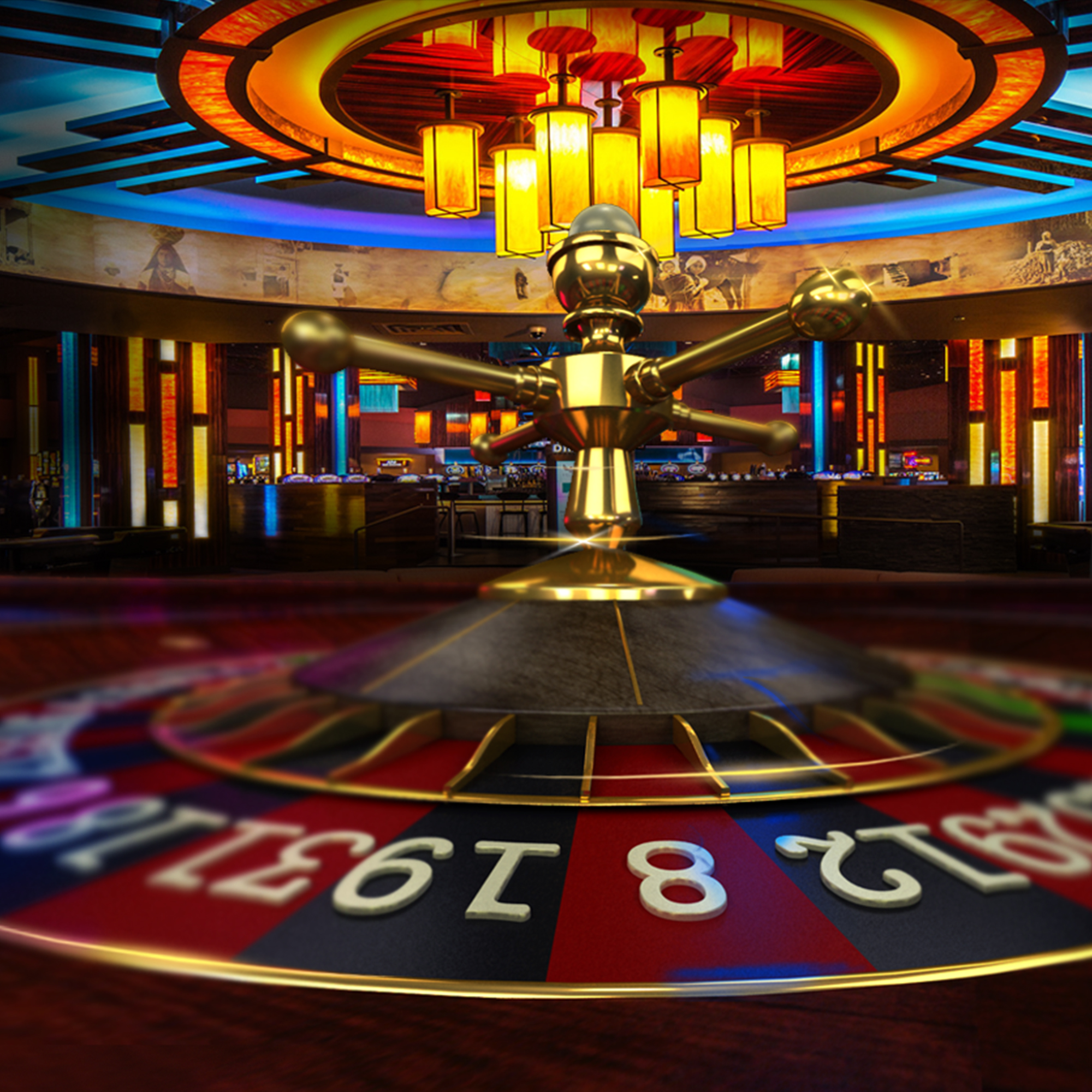 Roulette wheel in Casino